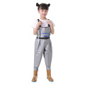 PVC Fishing Wader Girls Boys Reinforced Water Pants Children's Rain Pants One-piece Fishing Boots Thickened And Scratch